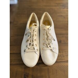 Michael Kors Irving Lace Up Leather Shoes Opt/Gold Size 10m